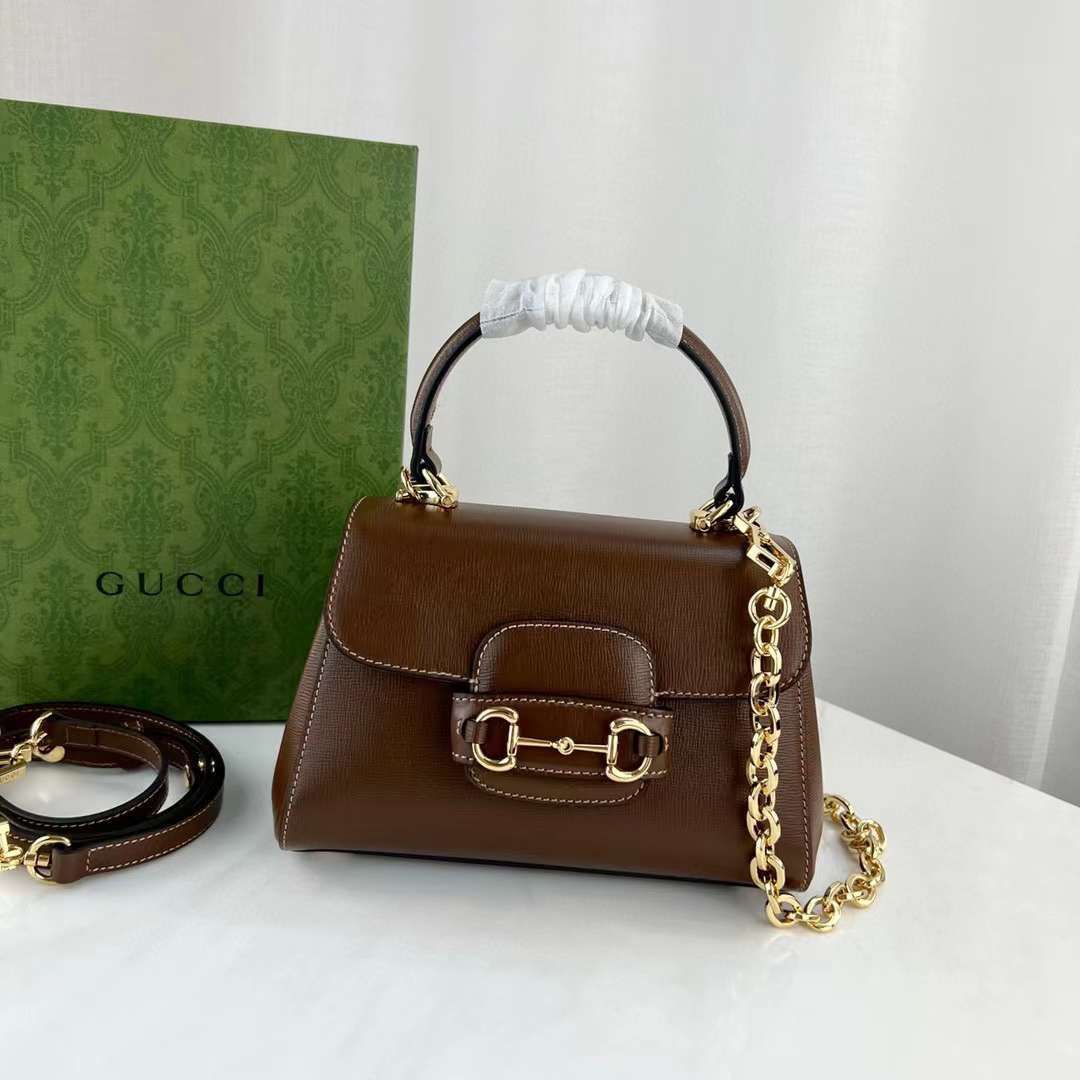 구찌 컬렉션 체인 스타일 버클 핸드백