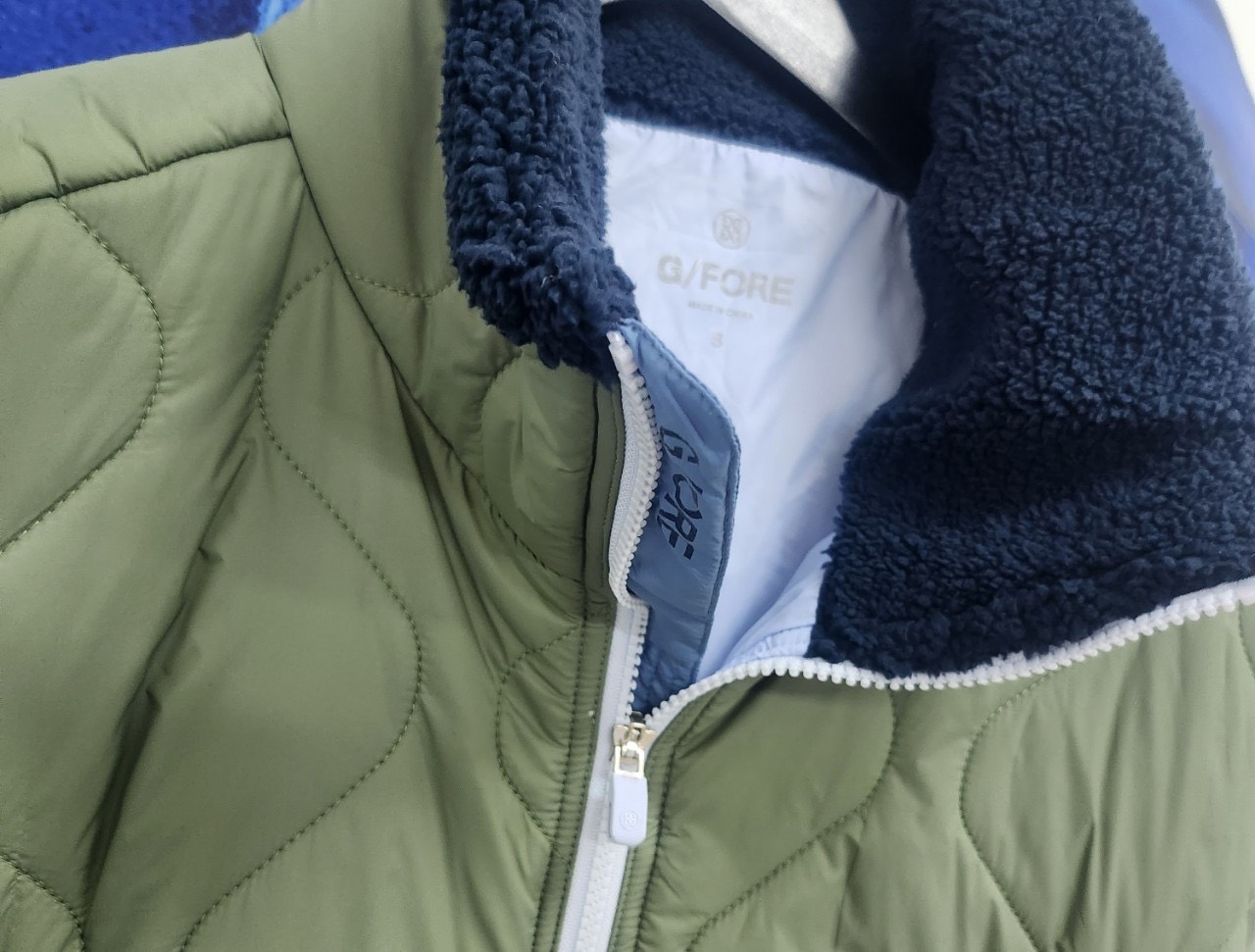 지포어 여성 골프 wool quilted vest