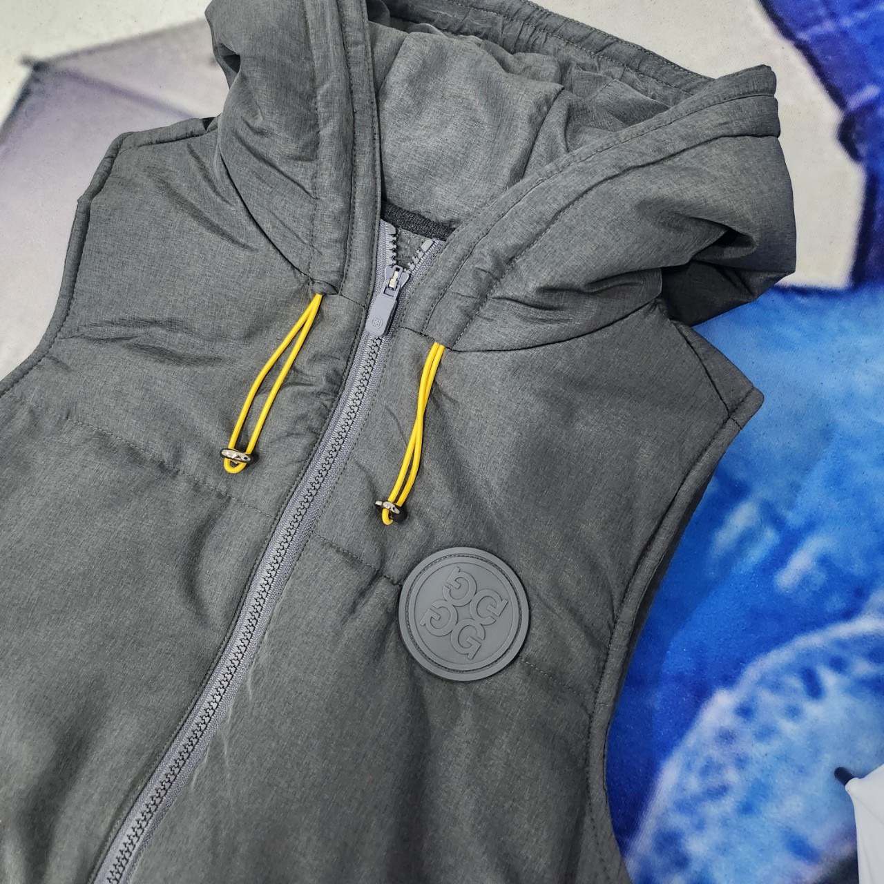 지포어 여성 골프 WOOL LINED QUILTED NYLON HOODED PUFFER VEST