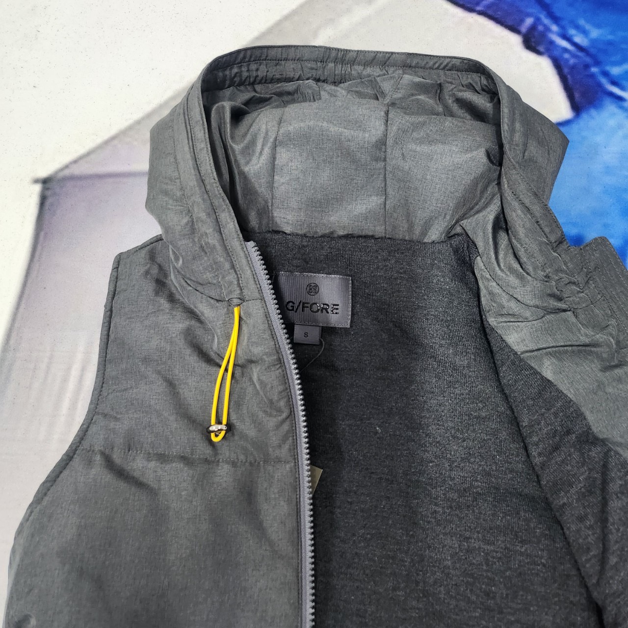 지포어 여성 골프 WOOL LINED QUILTED NYLON HOODED PUFFER VEST