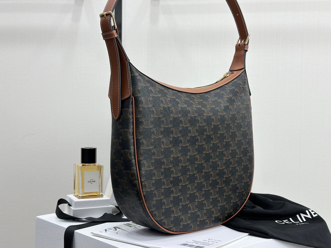 셀린느 엘로이즈 트럼펫 캔버스 여성 숄더백