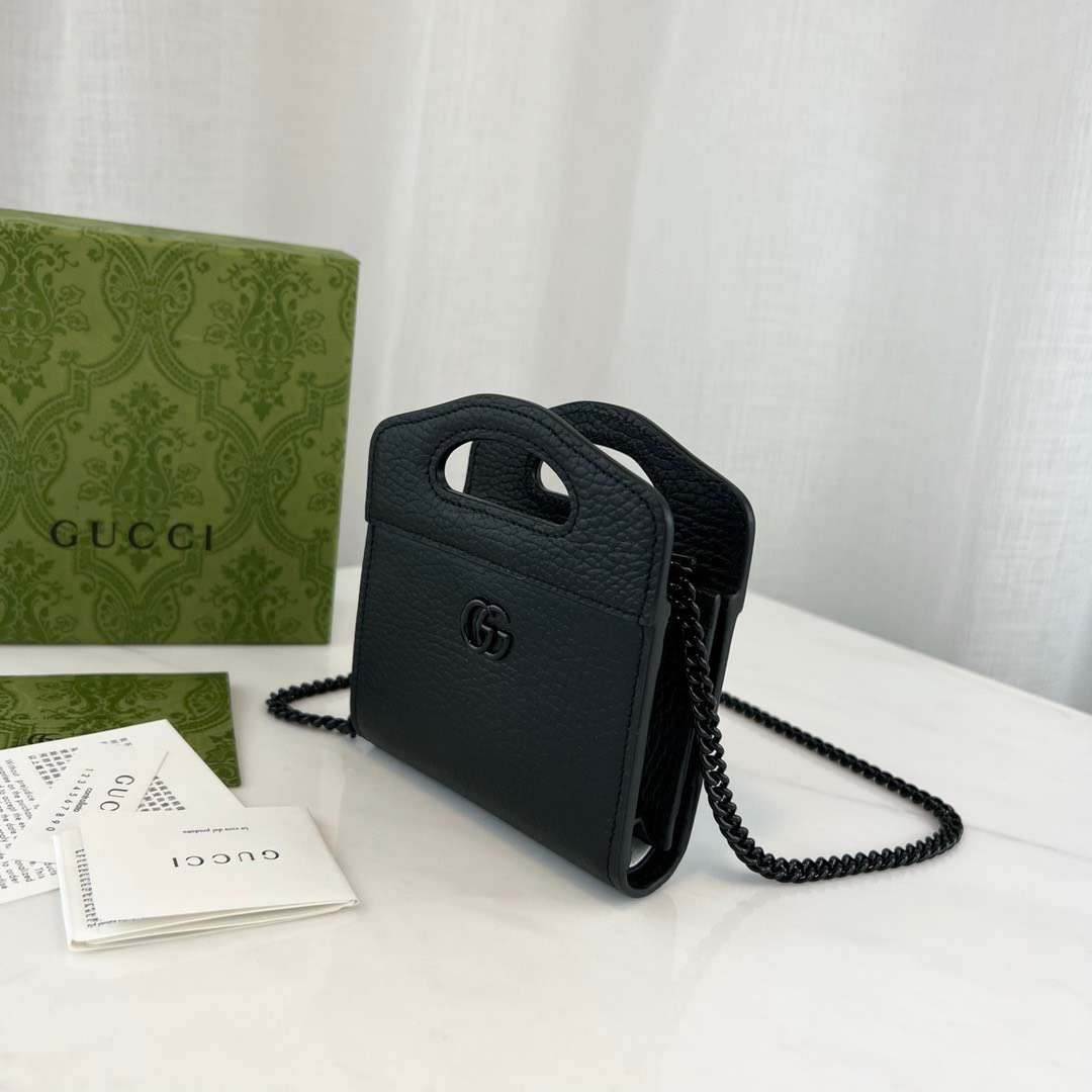 구찌 GG마몽 탑 핸들 카드 케이스 지갑