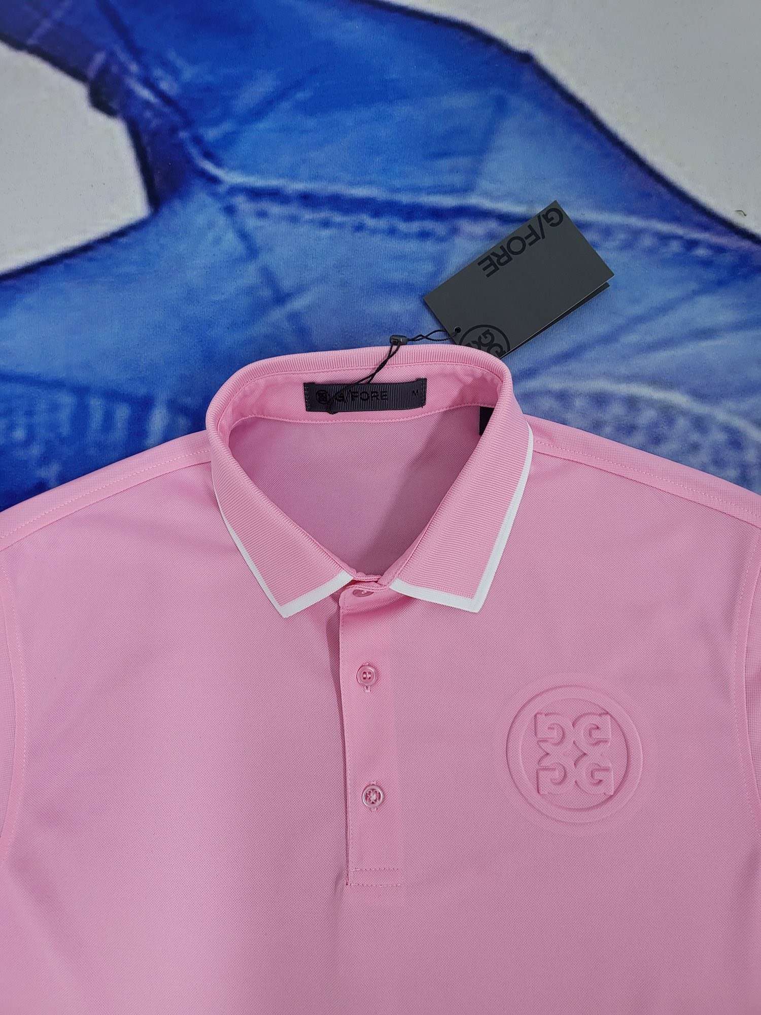 지포어 CIRCLE G'S EMBOSSED TECH 남성 골프 티셔츠 (2컬러)