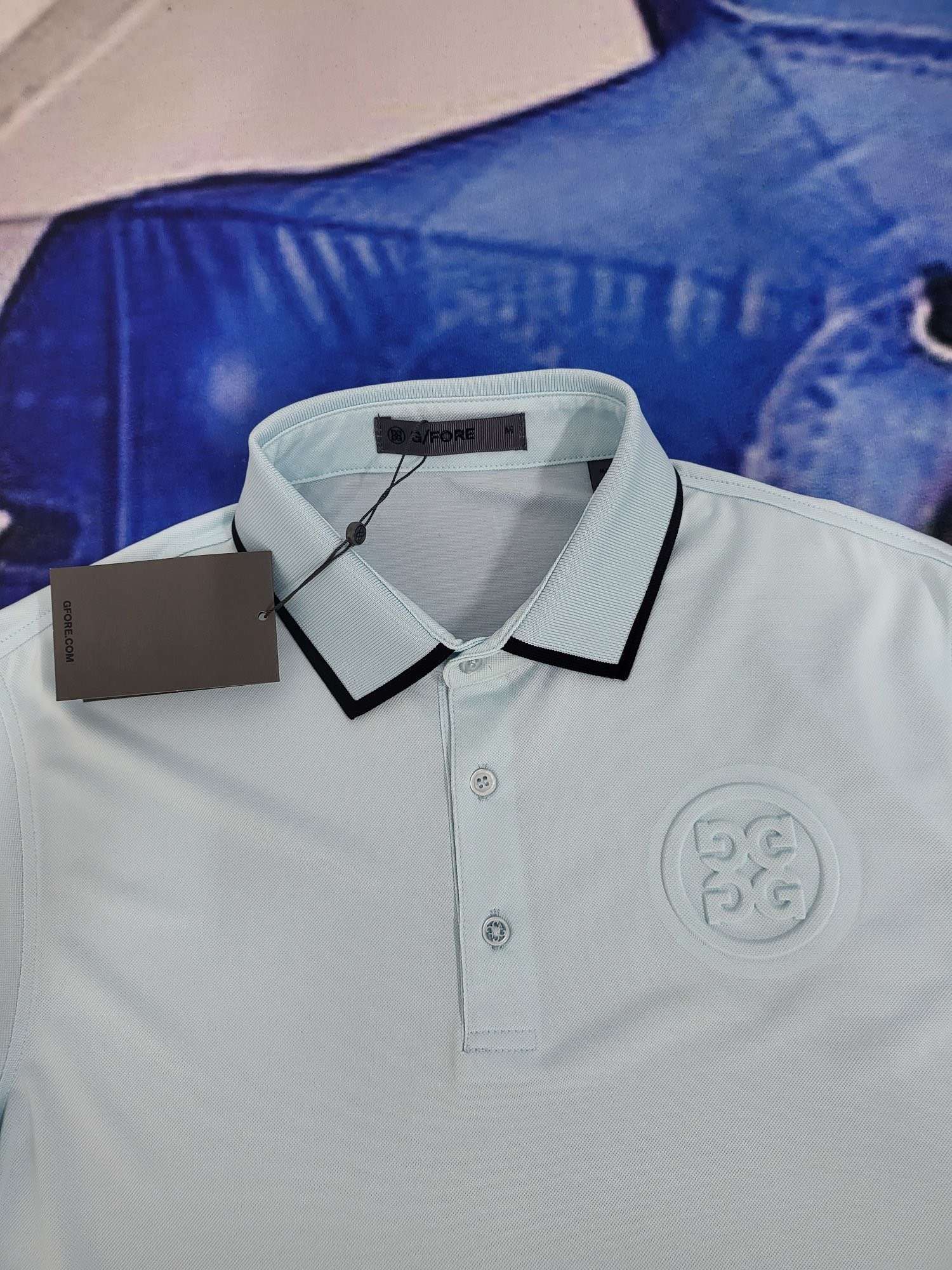 지포어 CIRCLE G'S EMBOSSED TECH 남성 골프 티셔츠 (2컬러)