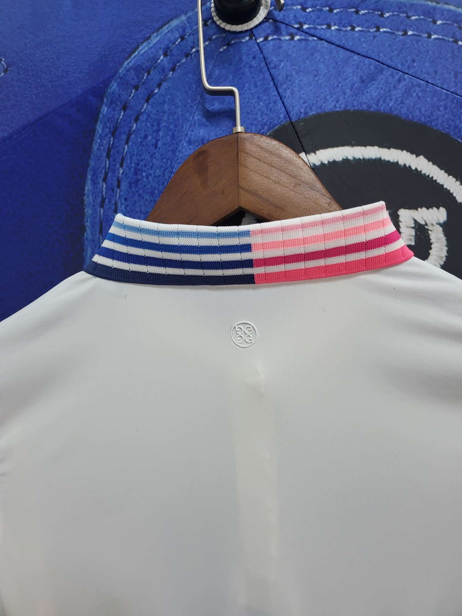 지포어 PLEATED CONTRAST COLLAR 여성 골프 반팔티