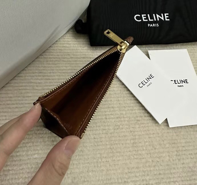 셀린느 로고 여성 카드 지갑