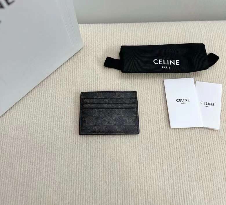 셀린느 Triomphe Canvas 여성 카드 지갑