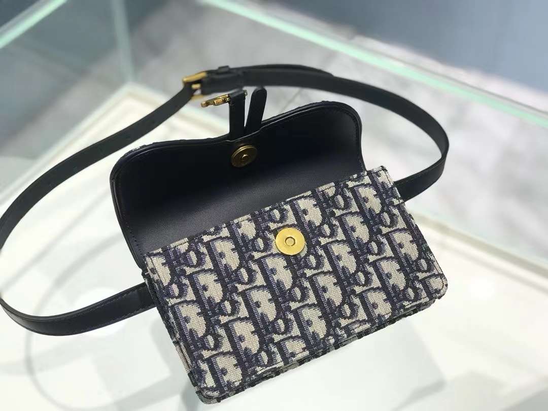 디올 오블리크 새들 여성 벨트백