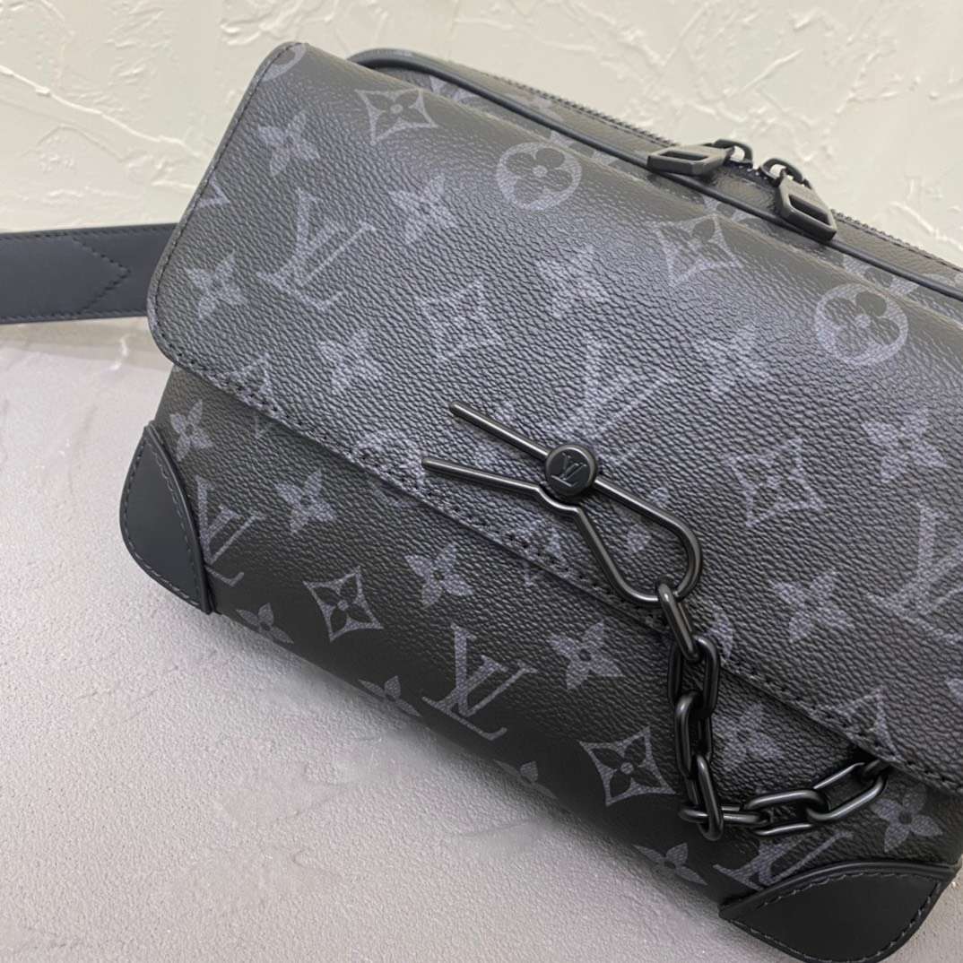 루이비통 Steamer Messenger Monogram Eclipse 남성 가방