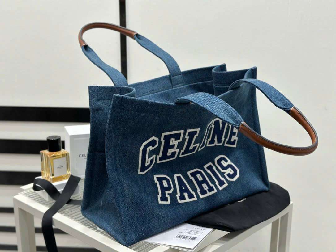 셀린느 Cabas Denim 여성 토트백