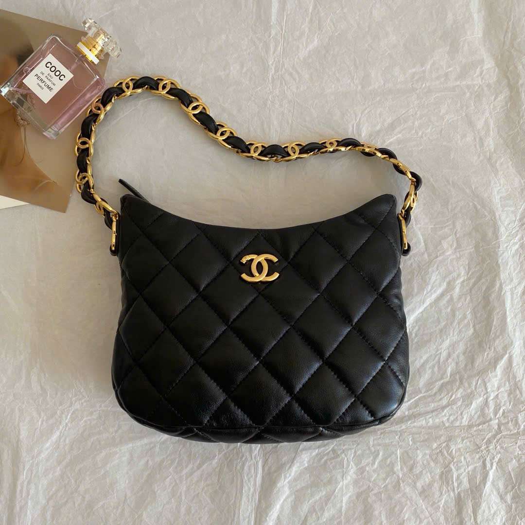 샤넬 22 HOBO 로고 여성 가방