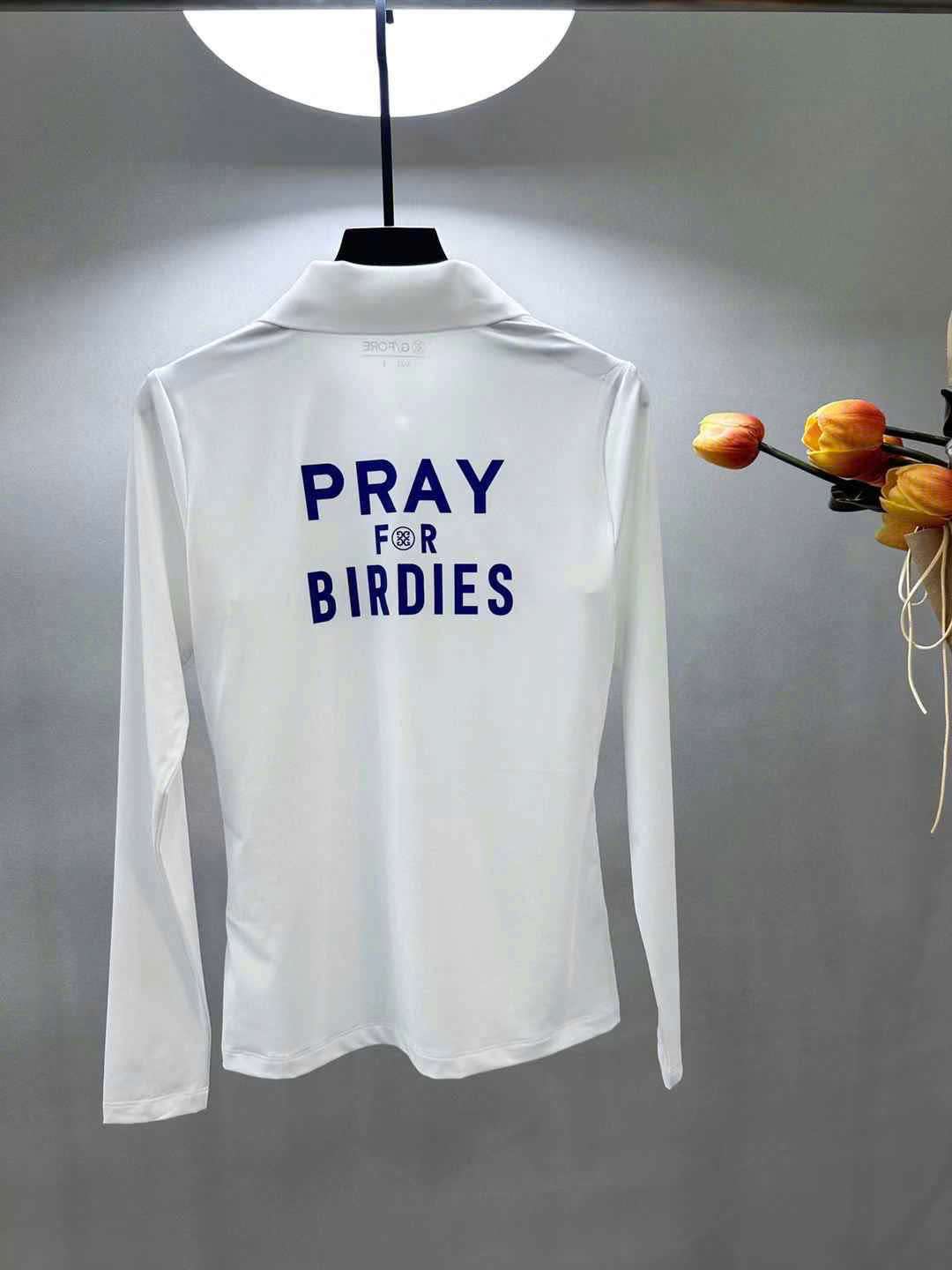 지포어 반 지퍼 여성 골프 긴팔티