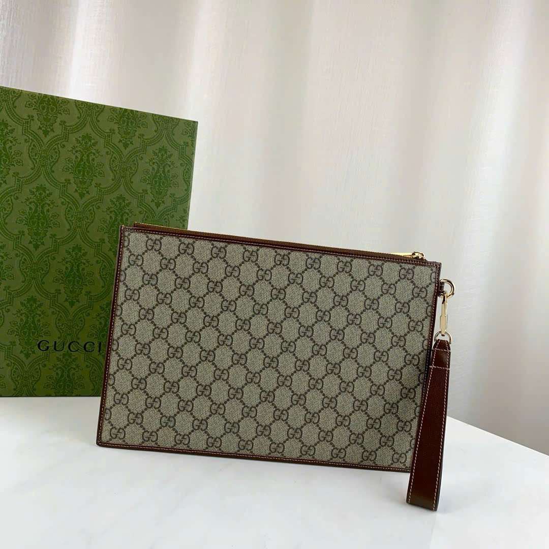 구찌 Supreme Canvas 남성 클러치