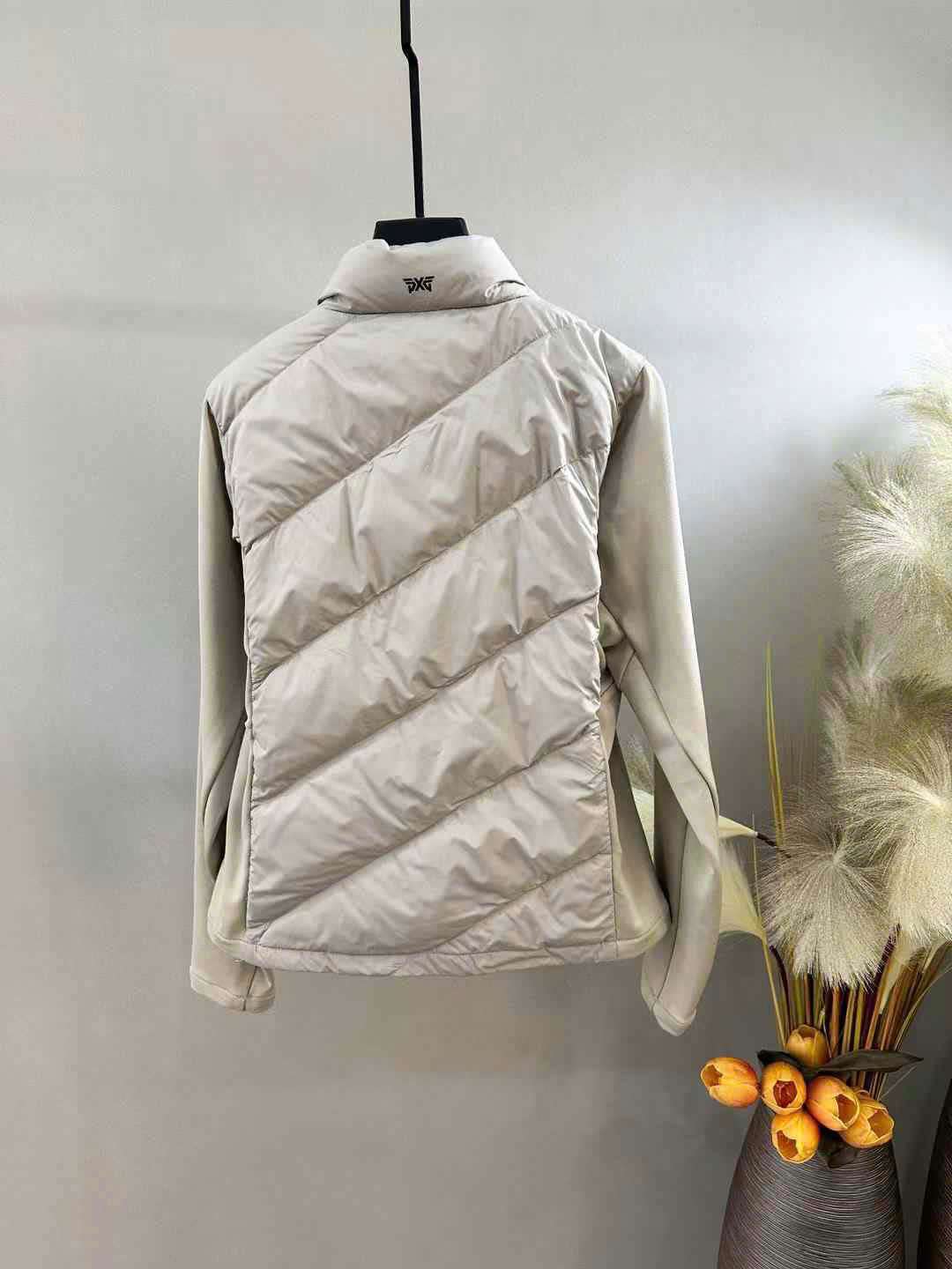 PXG 앞뒤 로고 여성 골프 패딩