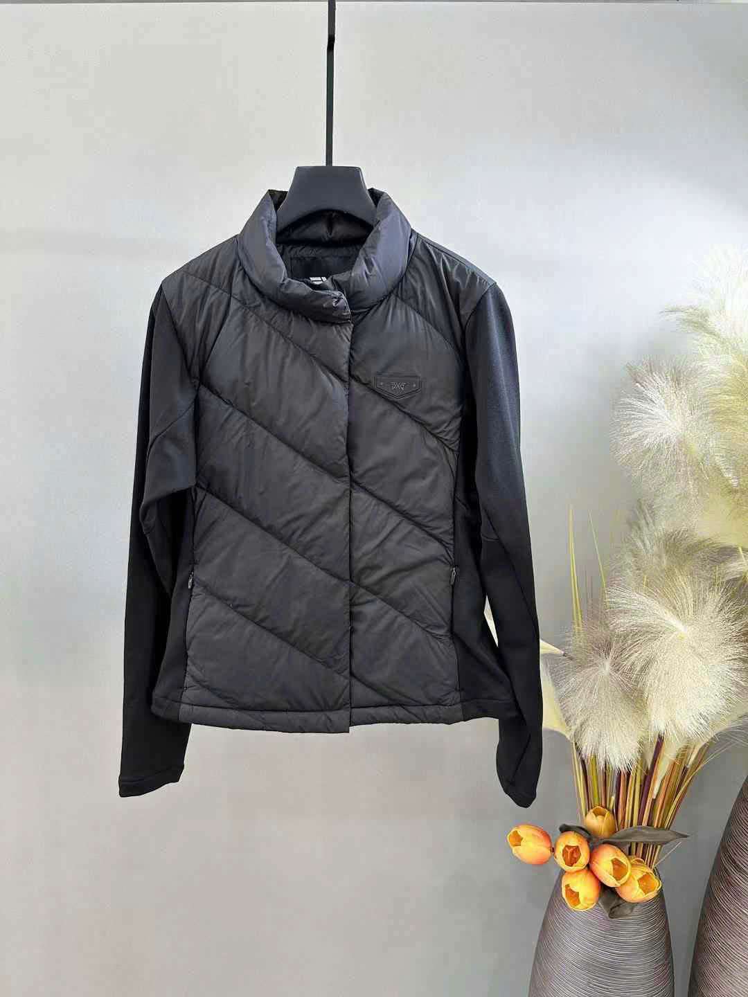 PXG 앞뒤 로고 여성 골프 패딩