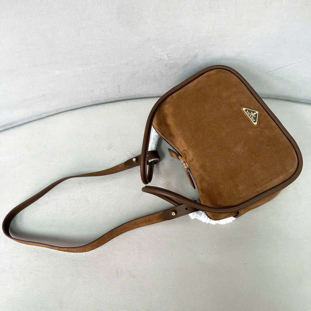 프라다 Suede Brown 여성 가방