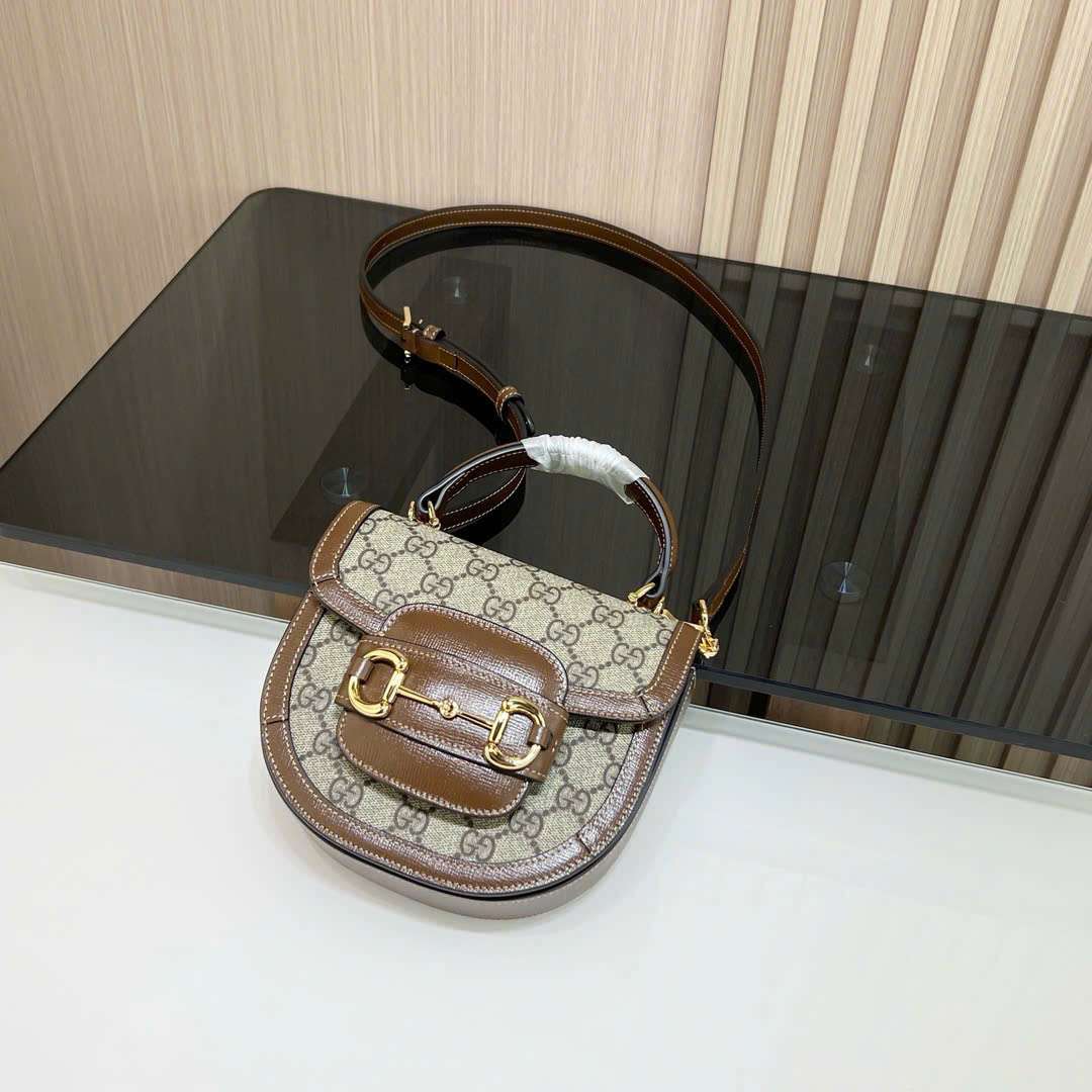 구찌 Horsebit 1955 Mini 여성 크로스백