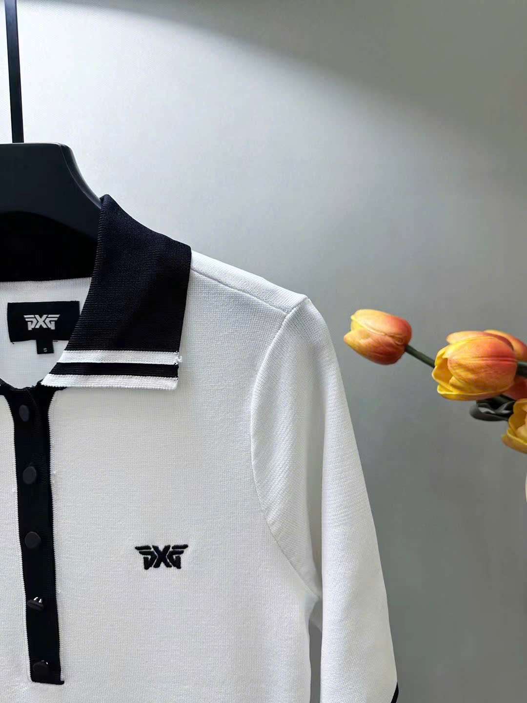 PXG 자수 로고 여성 골프 반팔티