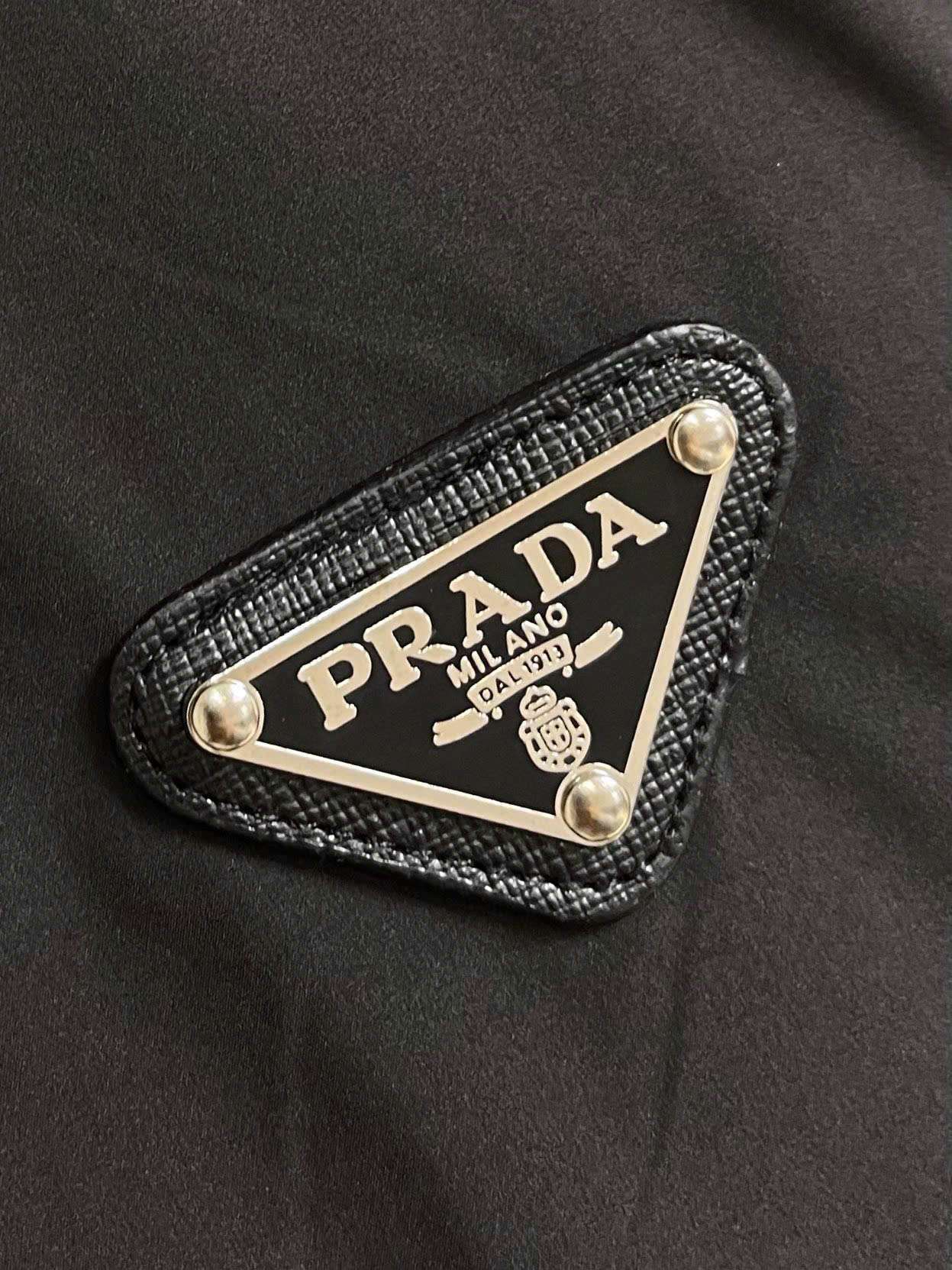 프라다 스탠드 칼라 남성 자켓