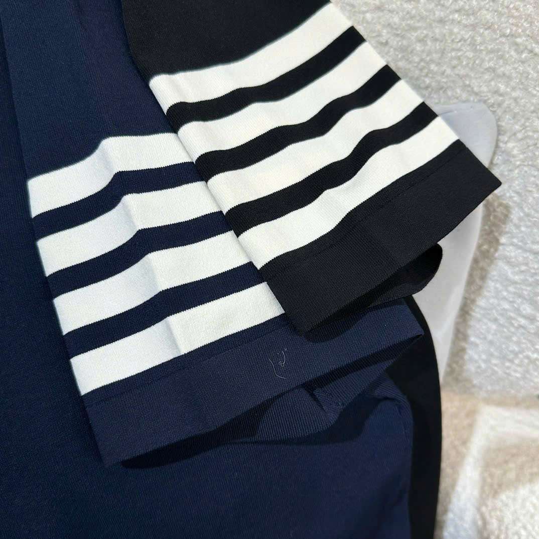 THOM BROWNE 2025SS Piquet 남성 반팔티