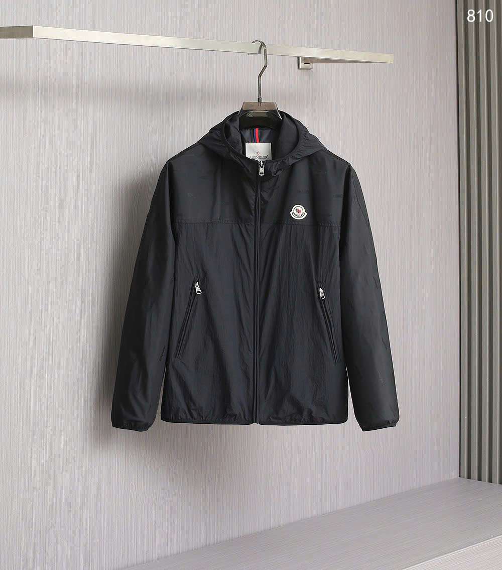 몽클레르 가슴 로고 남성 바람막이