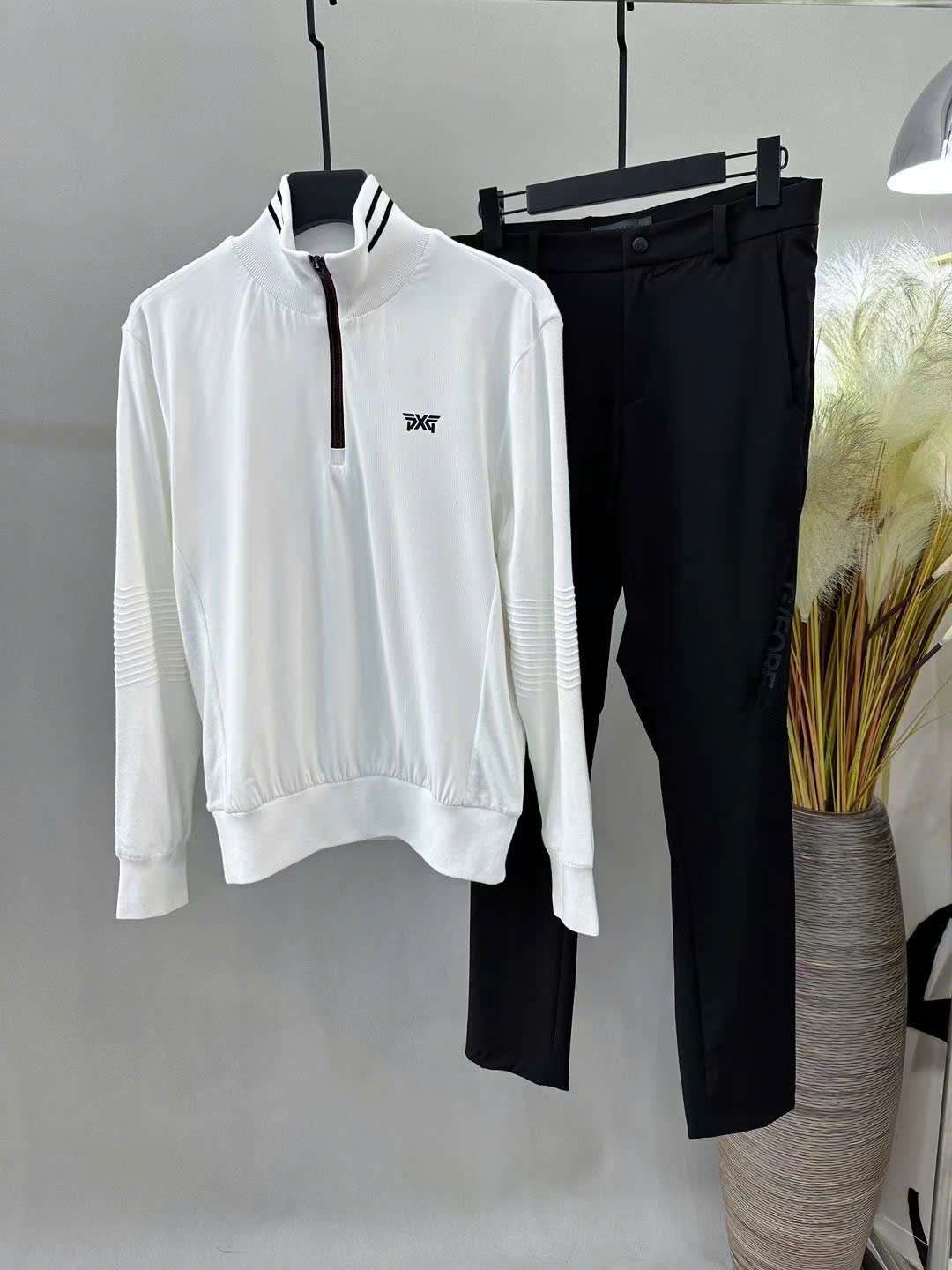 PXG 앞뒤 로고 남성 골프 상의