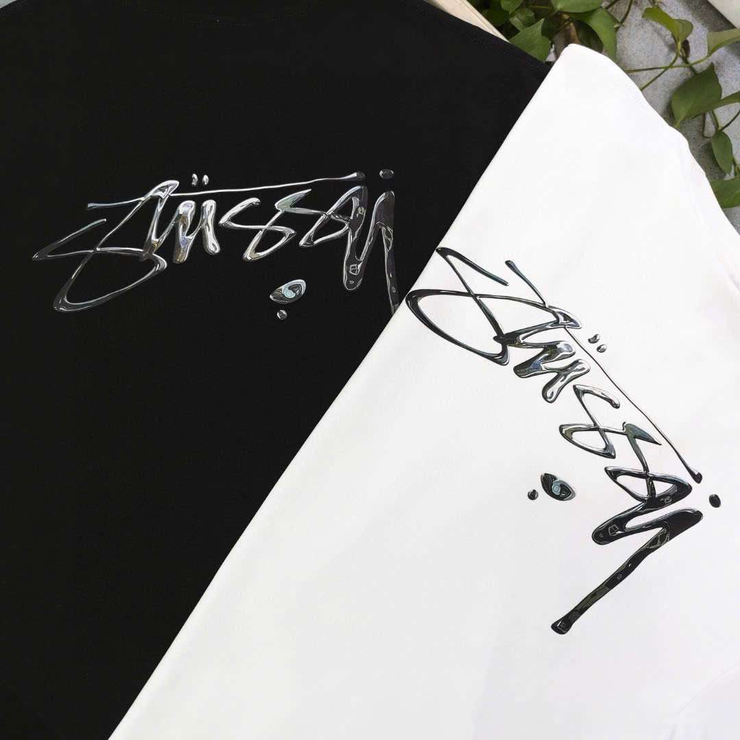 스투시 앞뒤 로고 남여공용 반팔티 (2컬러)