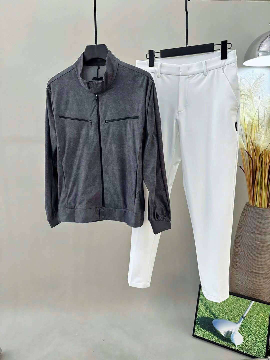 어메이징크리 시그니처 로고 남성 골프 자켓 (2컬러)