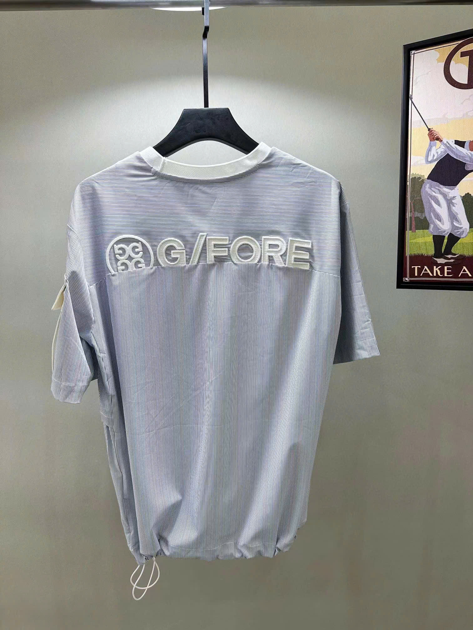 지포어 가슴 로고 남성 골프 반팔티