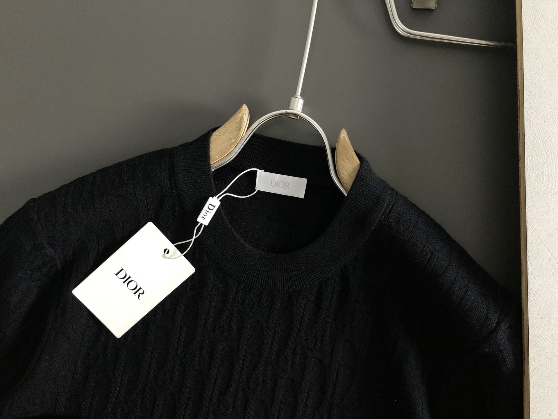 디올 Jacquard Monogram 남성 반팔 니트